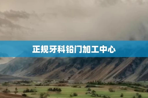 正规牙科铅门加工中心